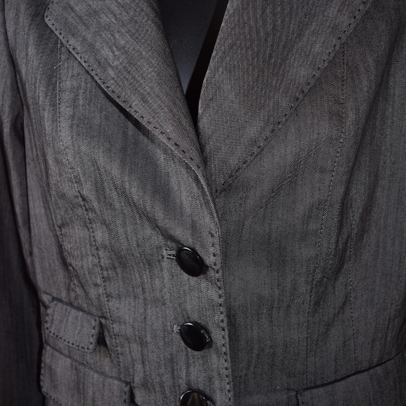 Willi Smith Black Dress Blazer Size 4 - Picture 3 of 7